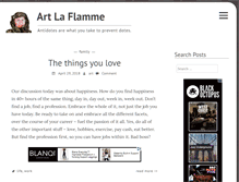 Tablet Screenshot of blog.artlaflamme.com